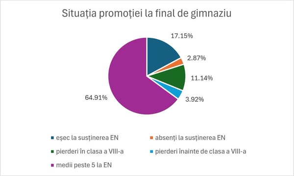 Radiografia unei generații: mai puțin de două treimi dintre copiii intrați în școală acum nouă ani au trecut Evaluarea Națională
