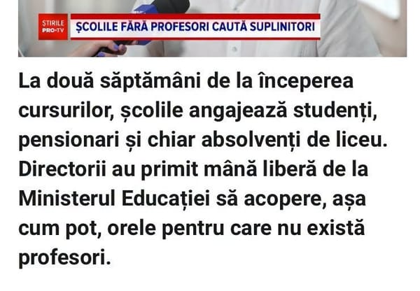 În ”uniforme”, dar fără profesori și manuale. Metoda dezastrului din educație ca formă de subminare a societății și puterii de stat